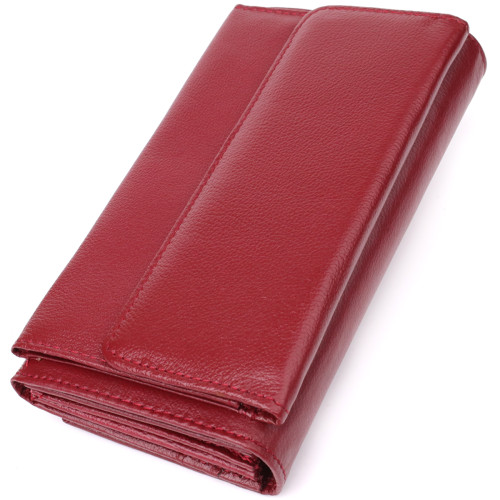 Женский кошелек с карманом для телефона из натуральной кожи ST Leather 23069 Бордовый