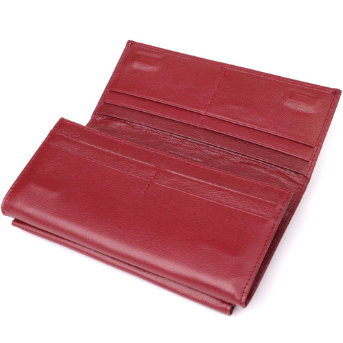 Женский кошелек с карманом для телефона из натуральной кожи ST Leather 23069 Бордовый