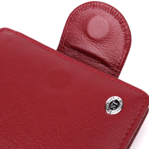Женский кошелек вертикального формата из натуральной кожи ST Leather 23071 Бордовый