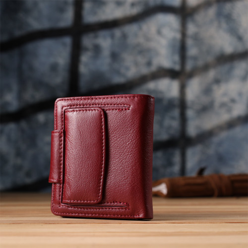 Женский кошелек вертикального формата из натуральной кожи ST Leather 23071 Бордовый