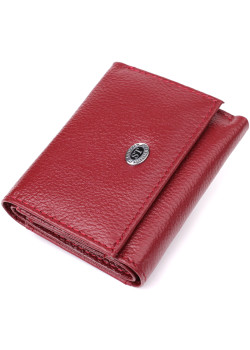 Мініатюрний жіночий гаманець із натуральної шкіри ST Leather 23082 Бордовий