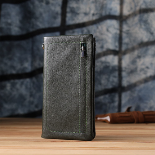 Стильный кошелек-клатч для женщин с отделением под телефон ST Leather 23103 Зеленый