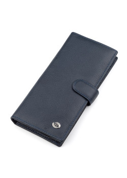 Чоловічий купюрник ST Leather 18365 (ST147) шкіряний Синій