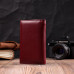 Симпатичний жіночий гаманець у три складання з натуральної шкіри ST Leather 19470 Бордовий Симпатичний жіночий гаманець у три складання з натуральної шкіри ST Leather 19470 Бордовий