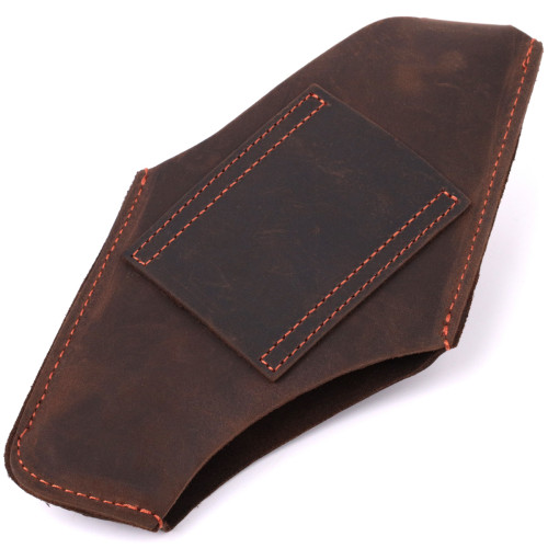 Оригинальный чехол для телефона из натуральной винтажной кожи Vintage sale_15058 Коричневый Оригинальный чехол для телефона из натуральной винтажной кожи Vintage sale_15058 Коричневый
