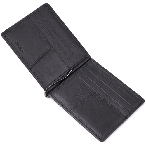 Модный зажим для денег из мягкой натуральной кожи Tony Perotti 20848_1 (5000 nero) Черный