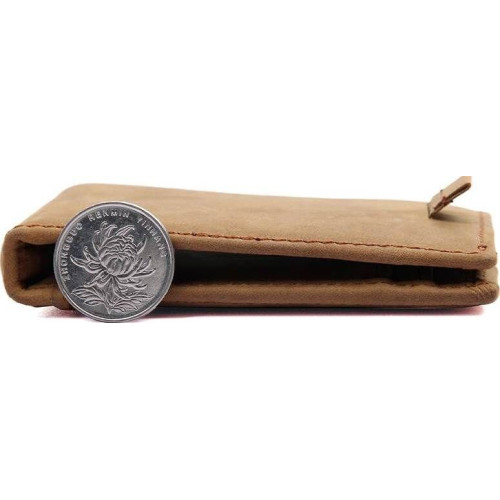 Зажим для денег Vintage 14532 из натуральной кожи Коричневый