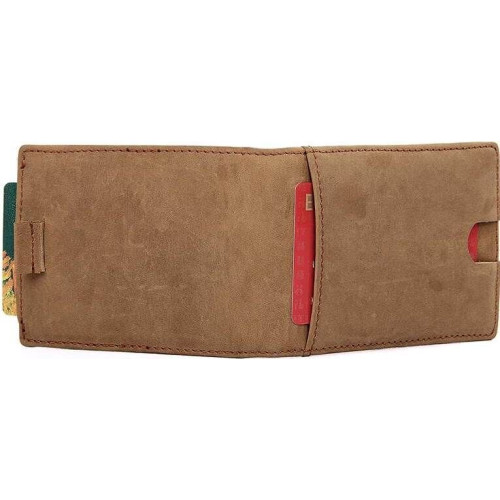 Зажим для денег Vintage 14532 из натуральной кожи Коричневый