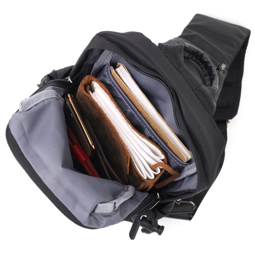 Универсальная мужская текстильная сумка Vintage 20576 Черный