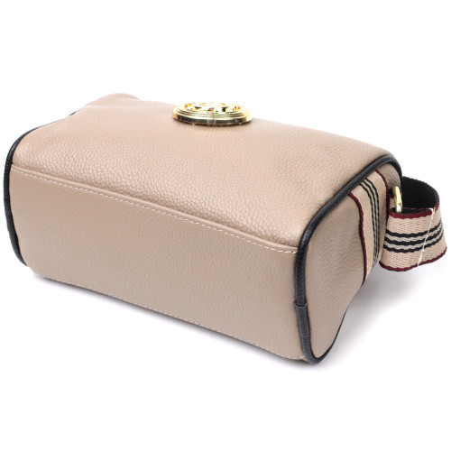 Сумка для стильных женщин из натуральной кожи Vintage 22263 Бежевая