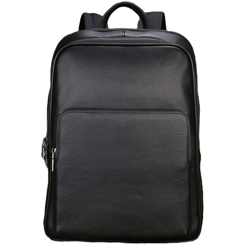 Шкіряний рюкзак для ноутбука на два відділи Vintage 20906_1 Чорний