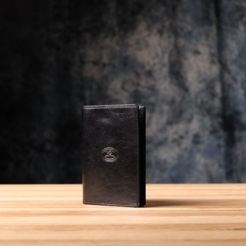 Красивая обложка на паспорт из глянцевой натуральной кожи Tony Perotti 20891_1 (1597 nero) Черный