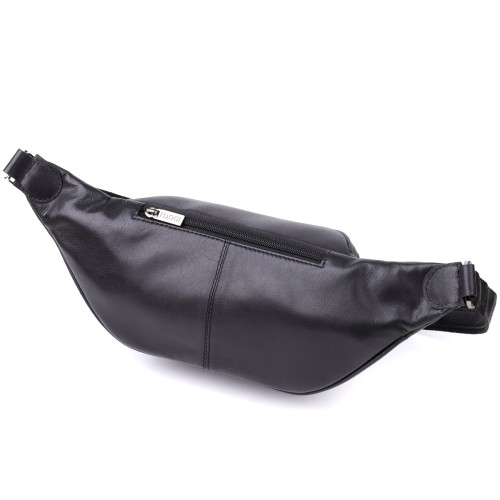 Интересная мужская сумка на пояс из гладкой натуральной кожи Tony Perotti 20880_1 (6000 nero) Черный