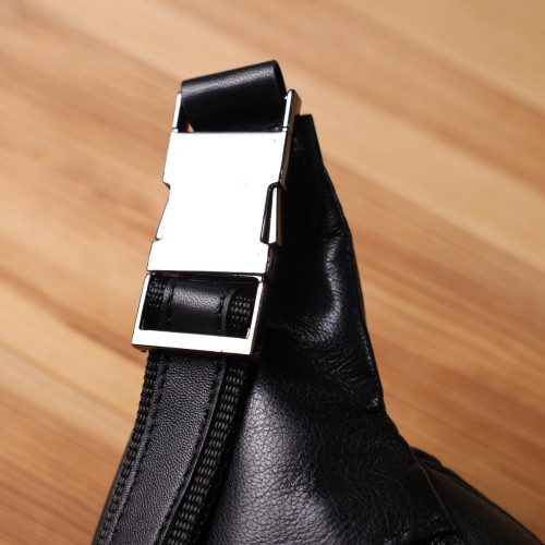 Интересная мужская сумка на пояс из гладкой натуральной кожи Tony Perotti 20880_1 (6000 nero) Черный