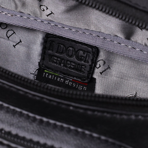 Интересная мужская сумка на пояс из гладкой натуральной кожи Tony Perotti 20880_1 (6000 nero) Черный