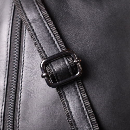 Стильная мужская сумка через плечо из натуральной кожи Tony Perotti 20882_1 (6047 nero) Черный