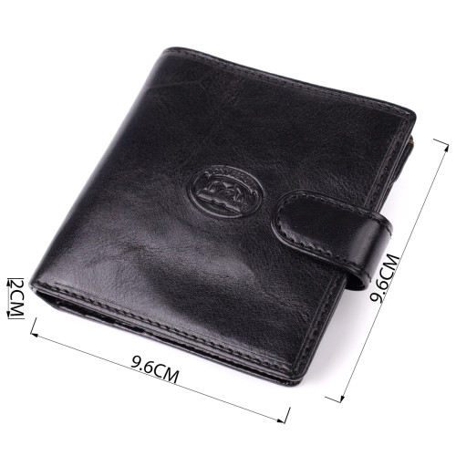 Стильный кошелек унисекс из глянцевой натуральной кожи Tony Perotti 20885_1 (1256 nero) Черный