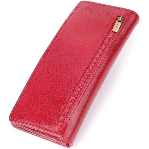 Стильный женский бумажник из глянцевой натуральной кожи Tony Perotti 20895_1 (2701Z rosso) Красный