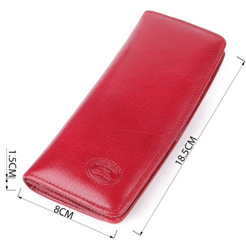 Стильный женский бумажник из глянцевой натуральной кожи Tony Perotti 20895_1 (2701Z rosso) Красный