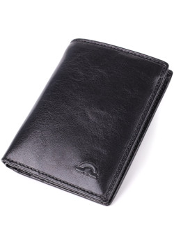Невеликий гаманець для чоловіків з натуральної глянсової шкіри Tony Perotti 20898_1 (3549 nero) Чорний