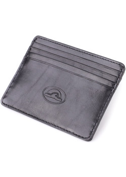 Стильный картхолдер из глянцевой натуральной кожи Tony Perotti 20894_1 (2236 nero) Черный