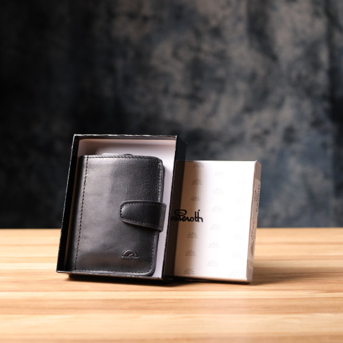 Вместительный картхолдер из натуральной кожи Tony Perotti 20899_1 (3796 nero) Черный