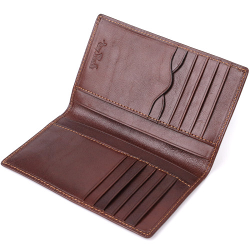 Мужской бумажник из глянцевой натуральной кожи Tony Perotti 20888_1 (1438 moro) Коричневый