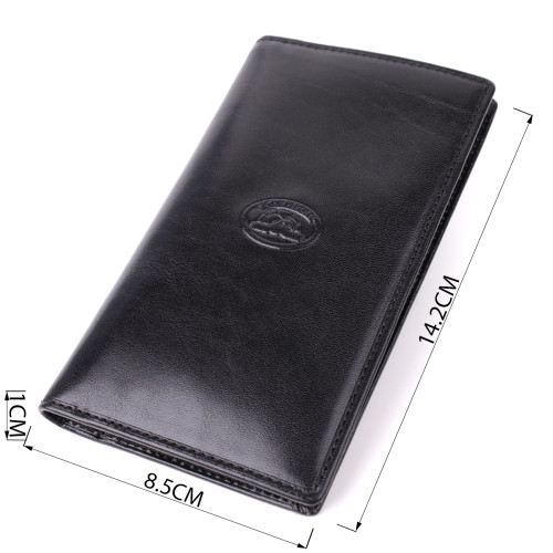 Гаманець для чоловіків із глянсової натуральної шкіри Tony Perotti 20889_1 (1438 nero) Чорний