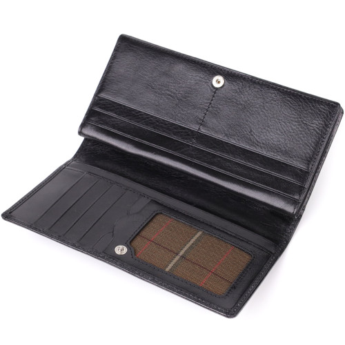 Красивий жіночий гаманець з натуральної глянсової шкіри Tony Perotti 20892_1 (1902 nero) Чорний