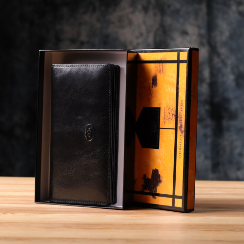 Красивий жіночий гаманець з натуральної глянсової шкіри Tony Perotti 20892_1 (1902 nero) Чорний