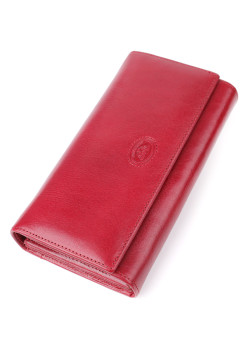 Вместительный женский кошелек из глянцевой натуральной кожи Tony Perotti 20893_1 (1911 rosso) Красный