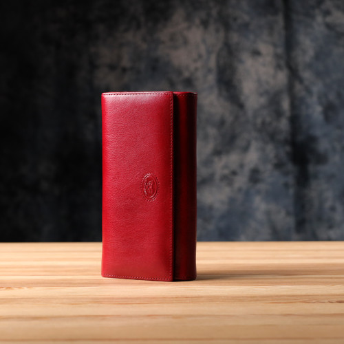 Вместительный женский кошелек из глянцевой натуральной кожи Tony Perotti 20893_1 (1911 rosso) Красный