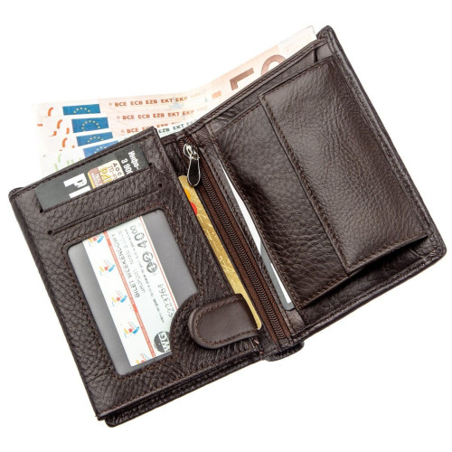 Современное мужское портмоне Boston 18825 Коричневый