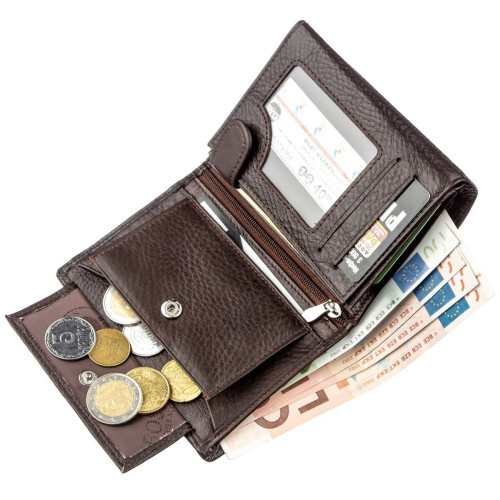 Современное мужское портмоне Boston 18825 Коричневый