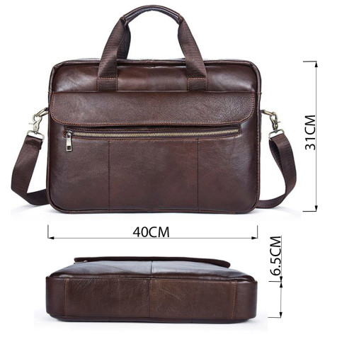 Сумка чоловіча під ноутбук Vintage 14751 Коричнева