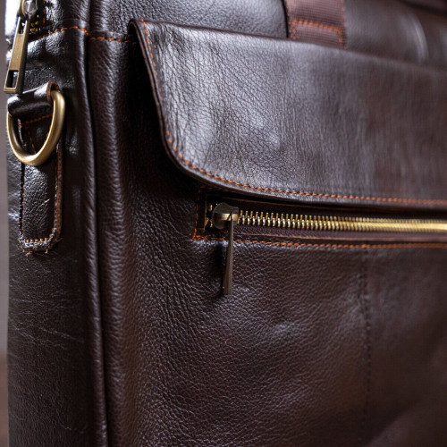 Сумка чоловіча під ноутбук Vintage 14751 Коричнева