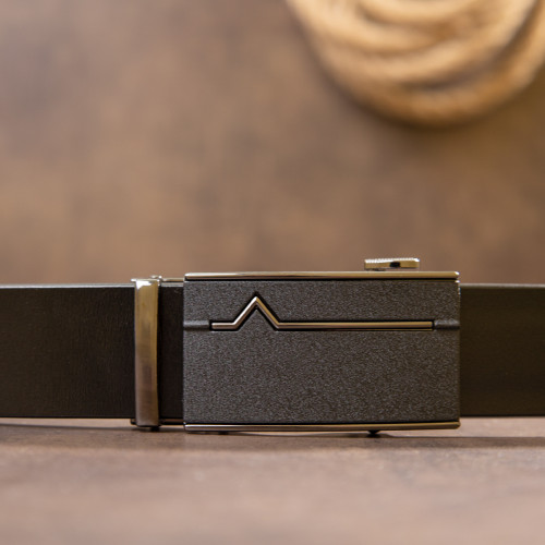 Ремень автомат мужской Vintage 20384 Черный