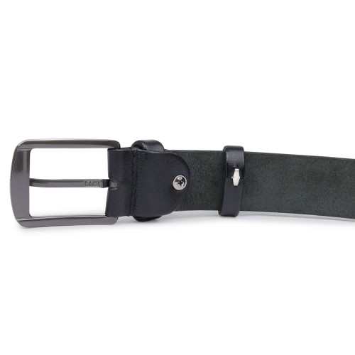 Классический кожаный ремень для мужчин Vintage 20706 Черный