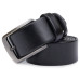 Классический кожаный ремень для мужчин Vintage 20706 Черный