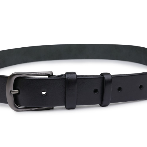 Классический ремень для мужчин Vintage 20708 Черный