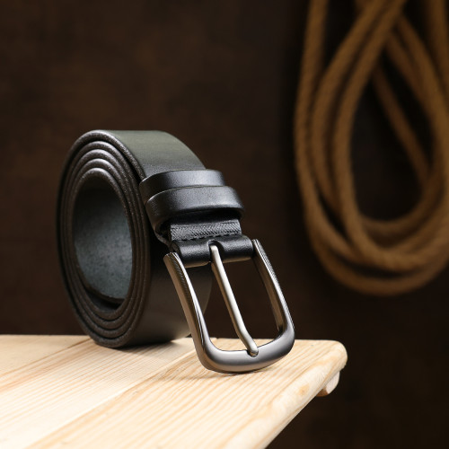 Классический ремень для мужчин Vintage 20708 Черный