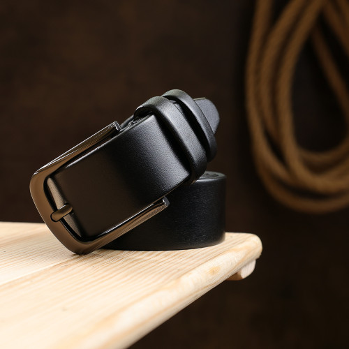 Классический ремень для мужчин Vintage 20708 Черный