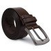 Гладкий мужской ремень Vintage 20748 Коричневый