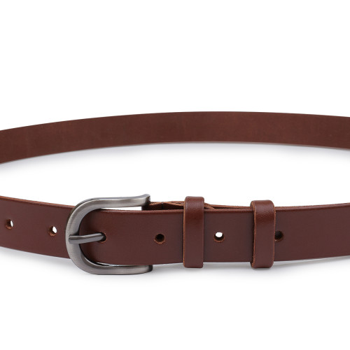 Ремень женский из натуральной кожи Vintage 20784 Коричневый