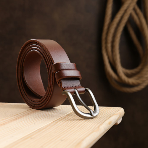 Ремень женский из натуральной кожи Vintage 20784 Коричневый