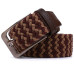 Красивый текстильный ремень Vintage 20813 Коричневый