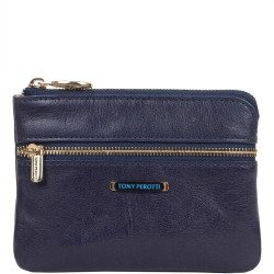 Женская кредитница Tony Perotti натуральная кожа Topkapi 3461 navy (90502) Темно-синяя