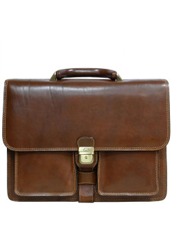 Мужской деловой портфель Tony Perotti Italico 8013/42 (90388) Коньячный