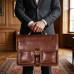 Мужской деловой портфель Tony Perotti Italico 8013/42 (90388) Коньячный