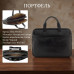 Мужской портфель из натуральной кожи Tony Perotti Italico 7044-40 nero (90641) Черный